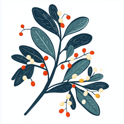 Mistletoe Illustration