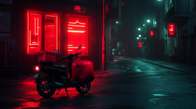 Lonely Delivery Bike