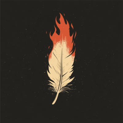 Minimalist Feather Logo