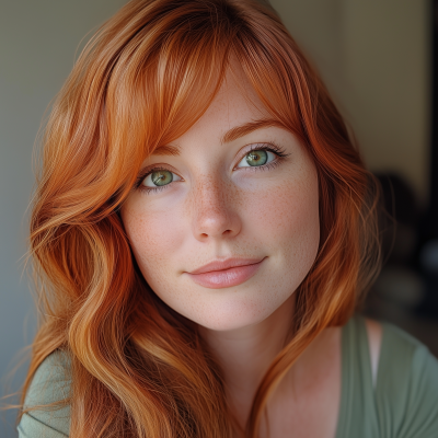 Redhead Woman Portrait