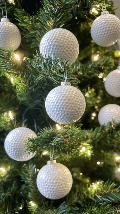 Christmas Tree with Golf Balls