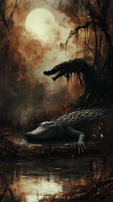 Crocodile in the Swamp