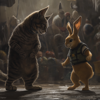 Cat vs Rabbit Showdown