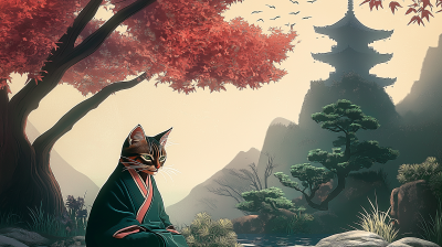 Zen Master Cat