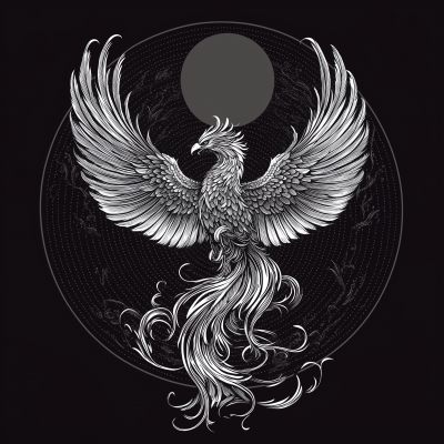 Black and White Phoenix