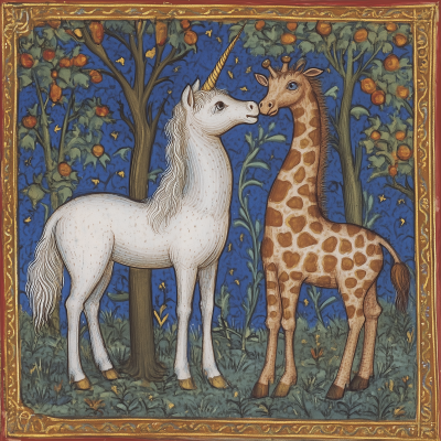 Unicorn and Giraffe Playtime