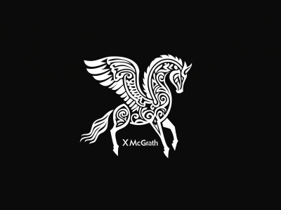 Folk Art Pegasus Logo