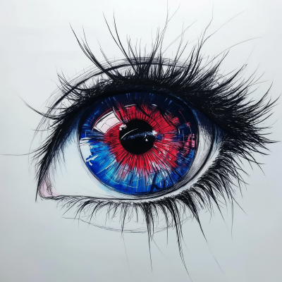 Colorful Anime Eye