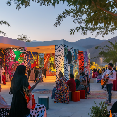 Outdoor Music Performance in Abha