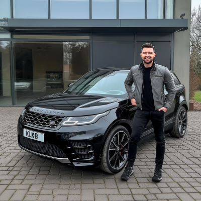 Smiling Man with Land Rover