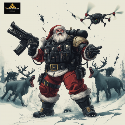 Brutal Military Santa