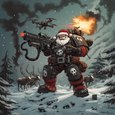 Brutal Military Santa