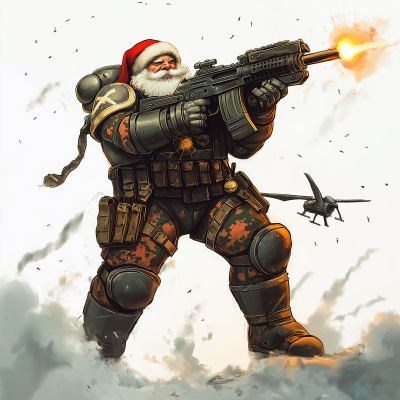 Brutal Military Santa