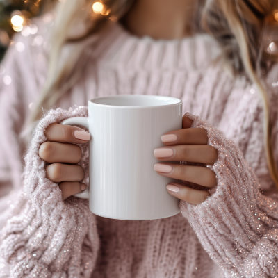 White Ceramic Mug Mockup