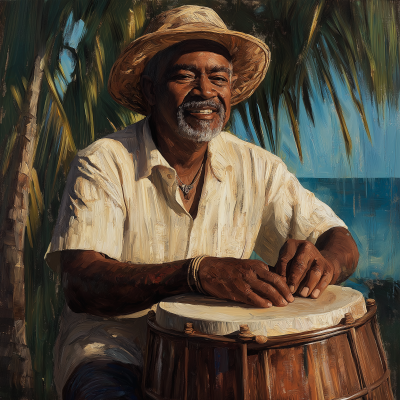 Conga Player in Cuba