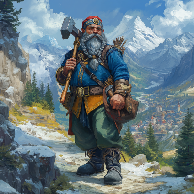 Dwarven Blacksmith Adventurer