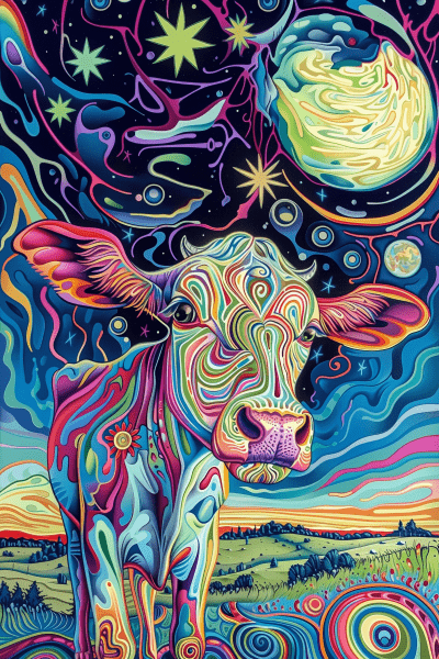 Psychedelic Cow