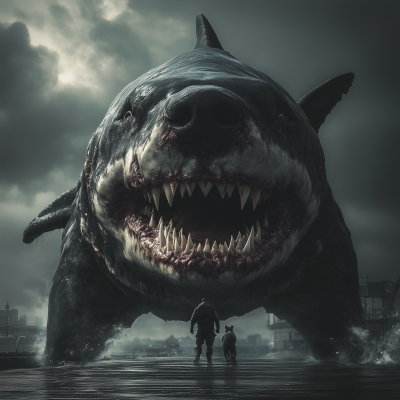 Evil Shark-Dog Hybrid