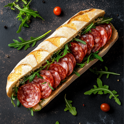 Ciabatta Salami Sandwich