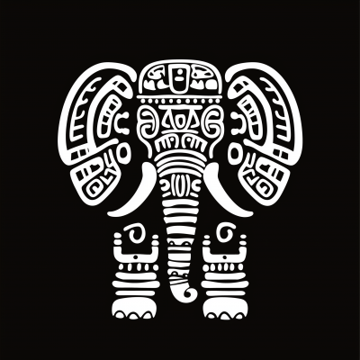 Aztec Style Elephant