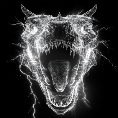 Aggressive Dragon Head
