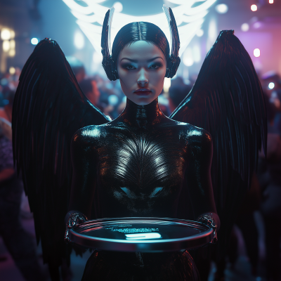 Cyberpunk Angel Portrait