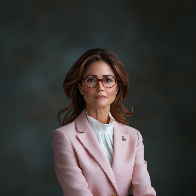 Realistic Portrait of Middle-aged Person