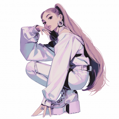 Ariana Grande Concert Pose