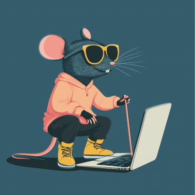 Blind Mouse Illustration