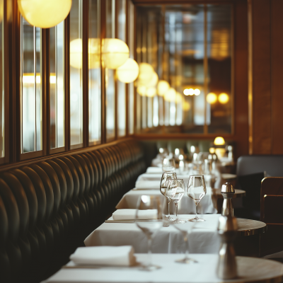 Art Deco Restaurant Booth