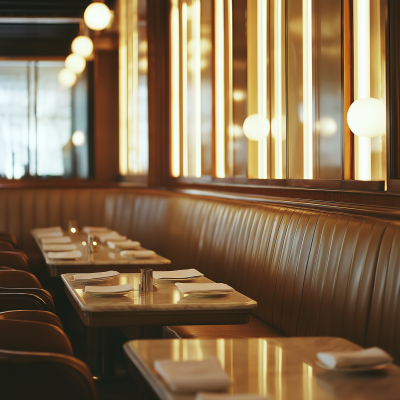 Art Deco Restaurant Booth