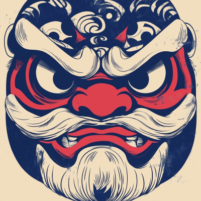 Daruma T-Shirt Illustration