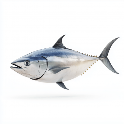 Photorealistic Bluefin Tuna Illustration