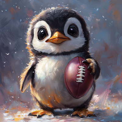 Penguin with Football