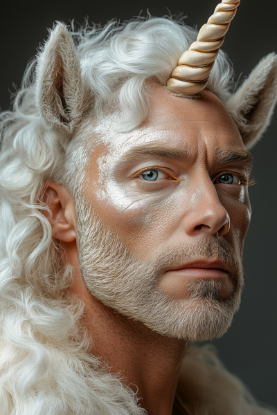 LGBTQ Leather Unicorn Portrait