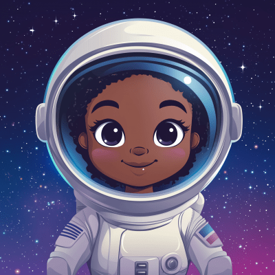 Cute Astronaut Girl