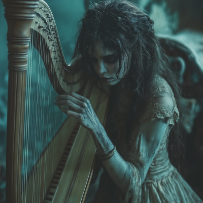 Ethereal Zombie Harpist