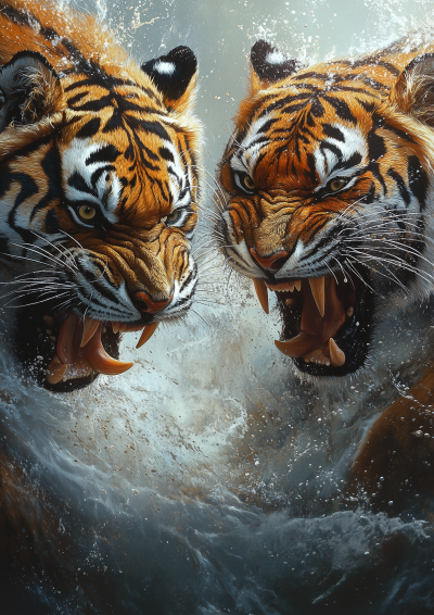 Epic Tiger Battle