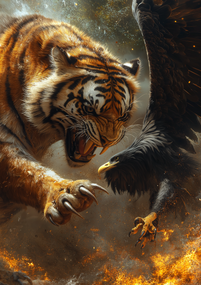 Tiger vs Eagle Showdown