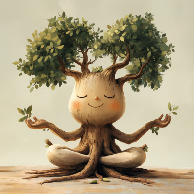 Meditating Oak Tree