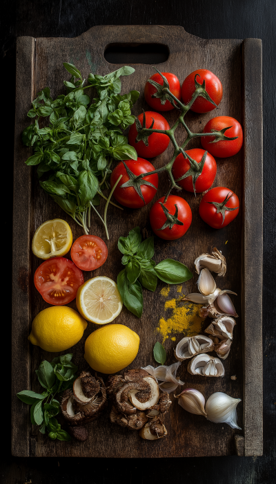 Fresh Ingredients Ready for Cooking