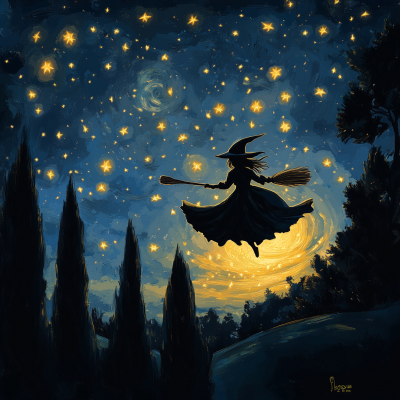 Witch on a Broomstick