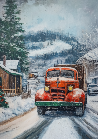 Vintage Christmas Truck