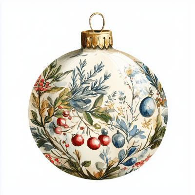 Vintage Victorian Christmas Bauble