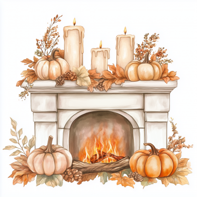 Cozy Autumn Mantel