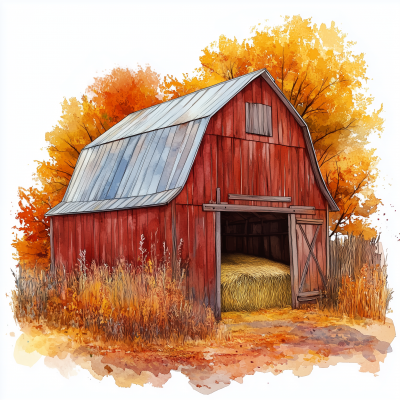 Autumn Barn