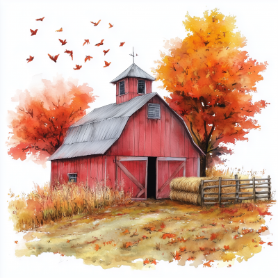 Autumn Barn