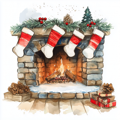 Cozy Christmas Fireplace