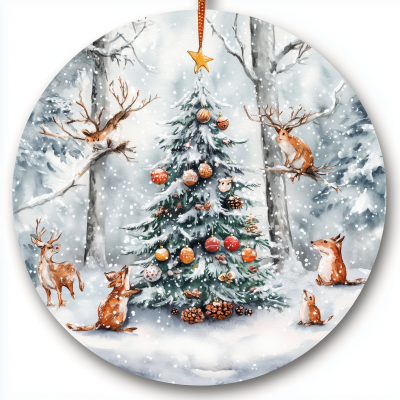 Snowy Woodland Ornament