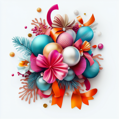 Festive Ornament Arrangement